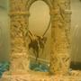fish tank picture - My Angelfish hiding behind the Greek columns.